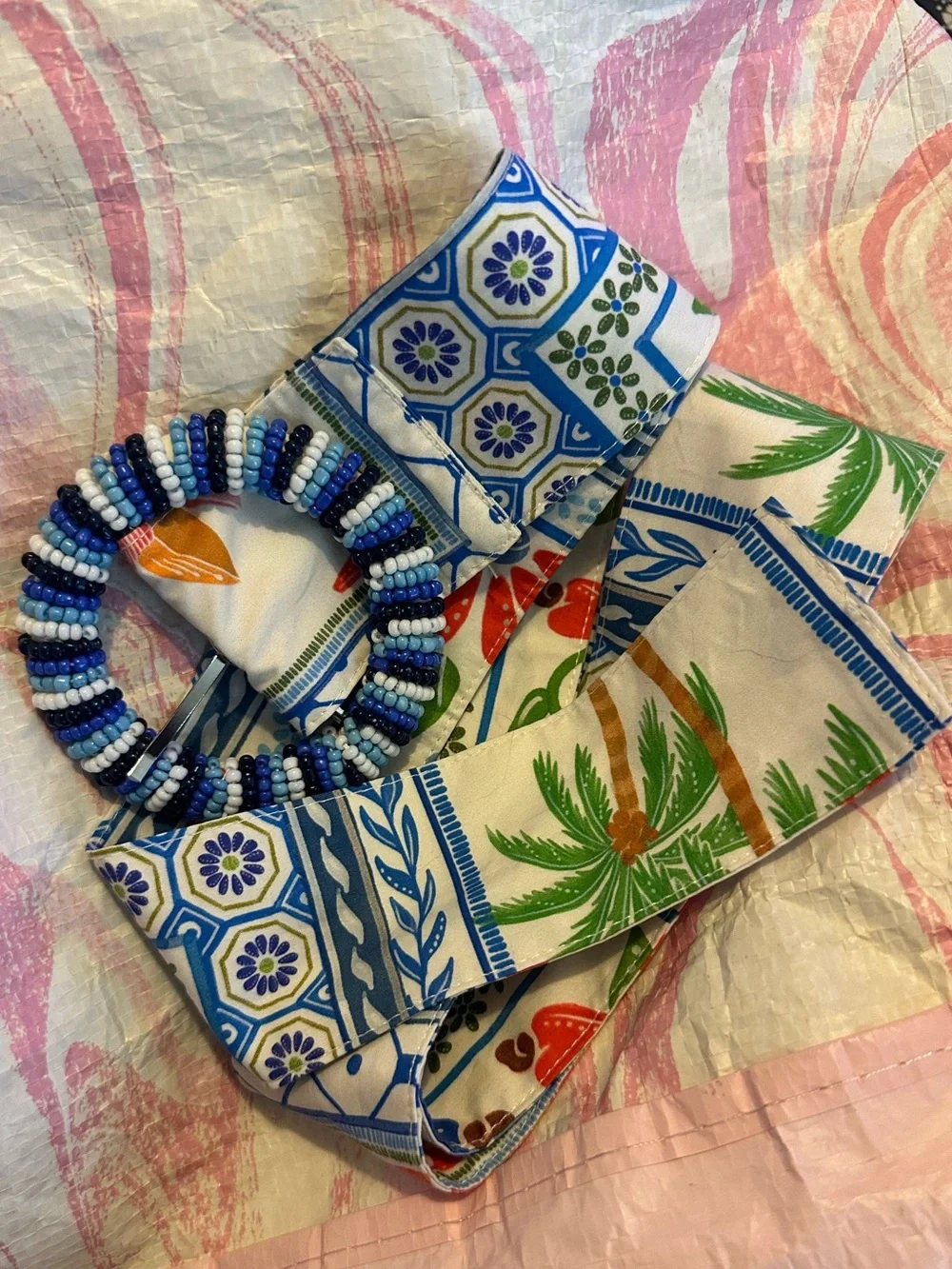 Farm Rio Tropical Tiles Romper Size Large - Picture 7 of 13
